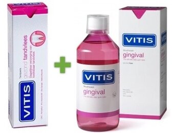 Vitis Mondspoelmiddel + tandpasta Gezond Tandvlees