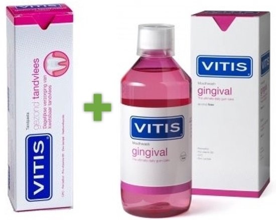 Vitis Mondspoelmiddel + tandpasta Gezond Tandvlees