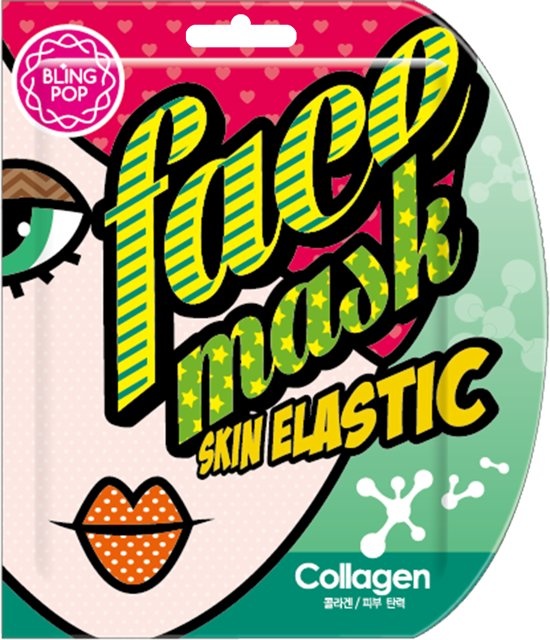 Bling Pop - hydraterend vel gezichtsmasker met gletsjerwater - glacier moisturizing sheet face mask - Copy