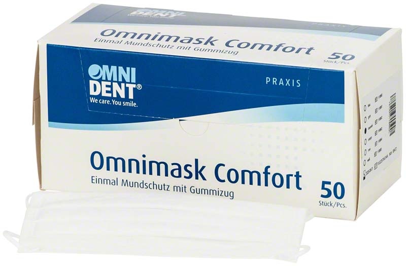 Omnimask Comfort met elastiek - 50 stuks - WIT - Copy - Copy