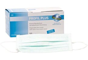 Profil Plus Mondkapjes met elastiek - 50 stuks - Groen  - Copy - Copy - Copy