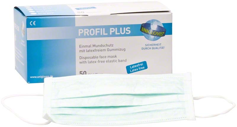 Profil Plus Mondkapjes met elastiek - 50 stuks - Groen  - Copy - Copy - Copy