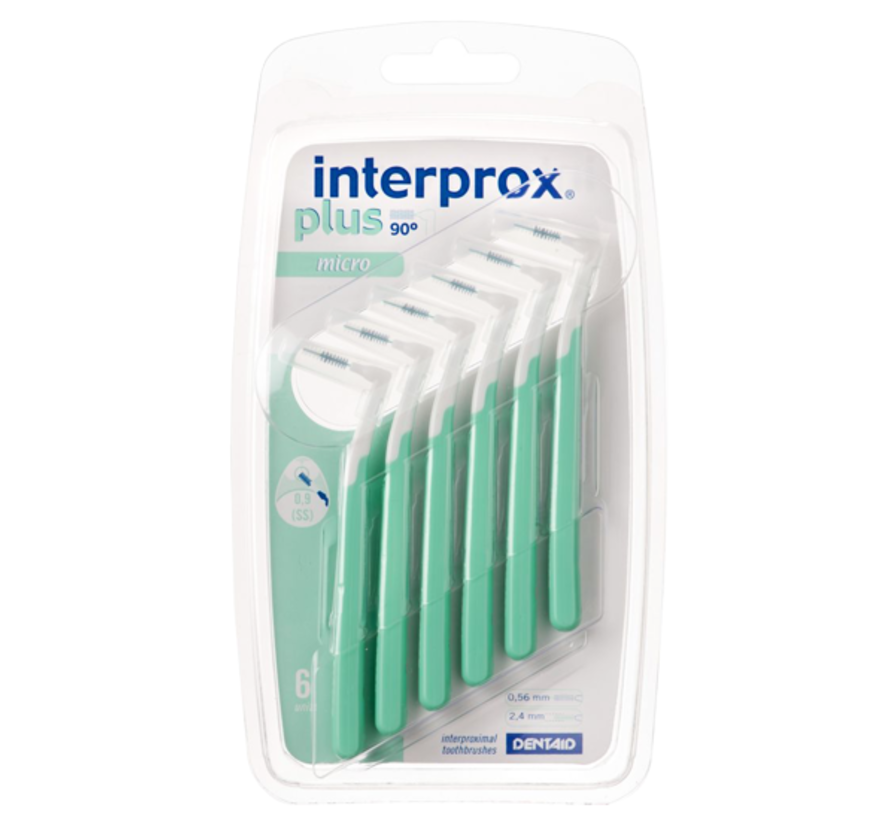 Interprox Plus Micro 2.4mm, Groen - 6 stuks - Copy