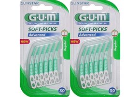 Gum Soft Picks Advanced Regular - 2 X 30 Stuks - Ragers - Voordeelverpakking  - Copy - Copy