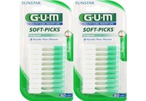 Gum Soft Picks Regular - 2X 80 Stuks - Ragers