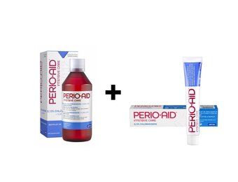 1x Perio-Aid Intensive Care Mondspoelmiddel 0,12% + Perio Aid Tandpasta