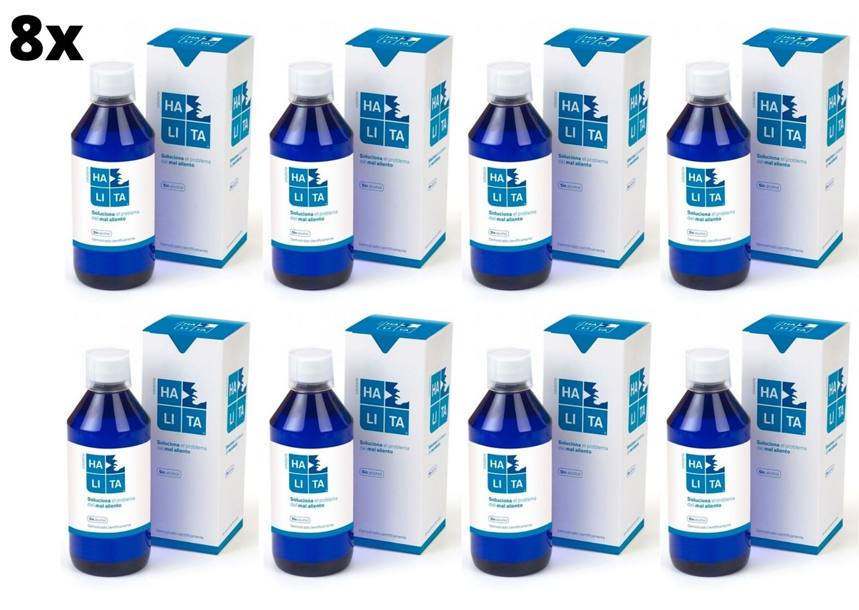 2x Halita Mondwater + 2x Halita Tandpasta