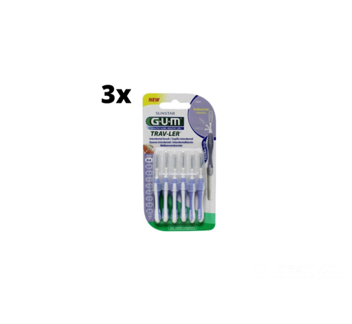 GUM 3x Gum Travler Ragers - 0.6mm Lila