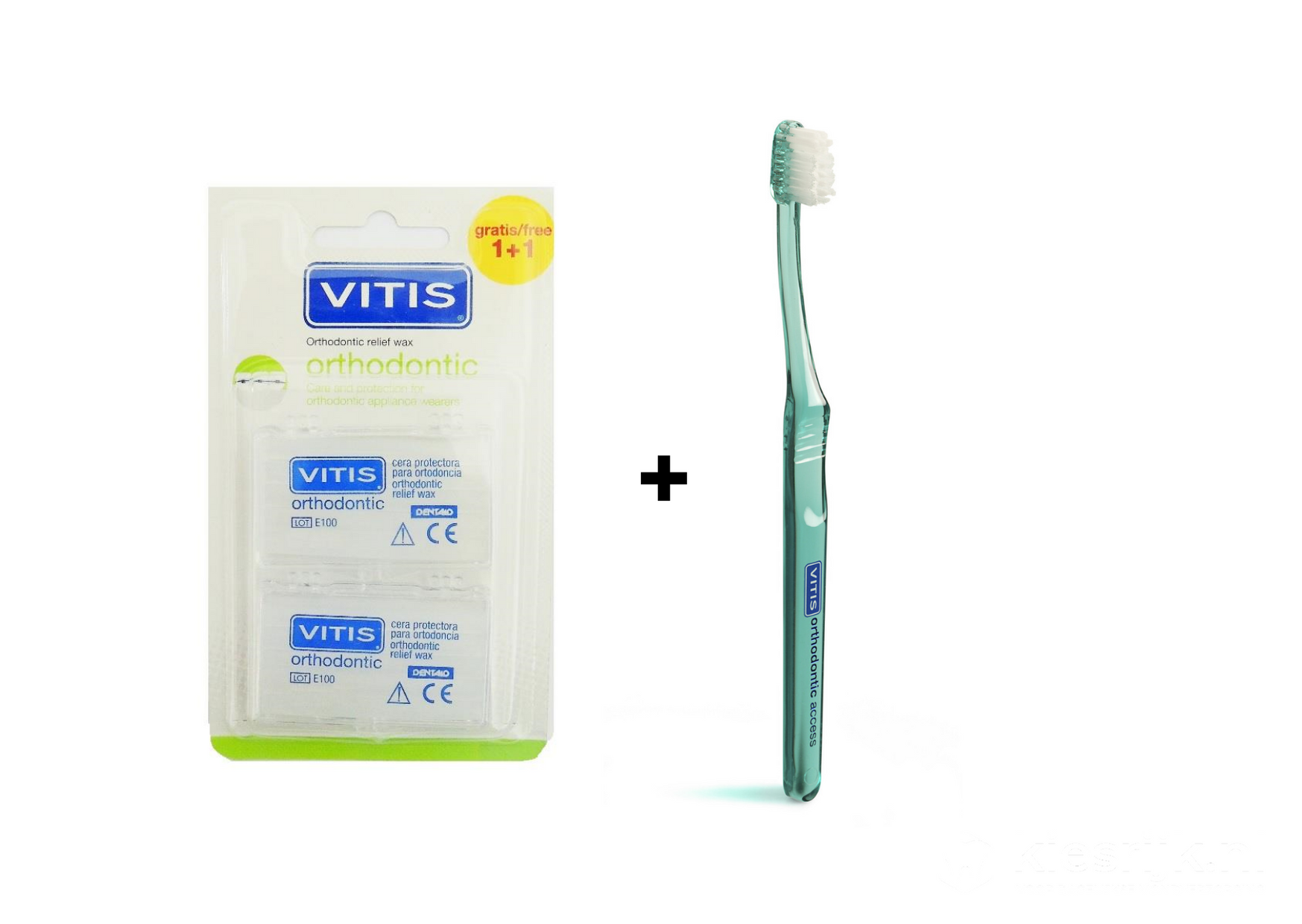 Vitis Orthodontic Wax + Vitis Orthodontic Tandenborstel