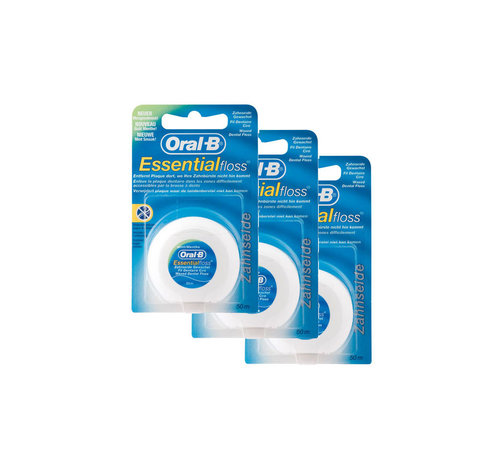 Oral-B Oral-B Essential - 3 x 50 m - Flosdraad - Voordeelverpakking