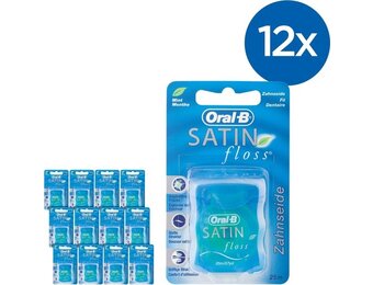 Oral-B Satin Floss - Voordeelverpakking 12x25m - Flosdraad