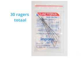 Lactona Interdentaal Ragers - Large/Medium 6,5mm - Zwart - 6 gripzak x 5 stuks -  Voordeelpakket