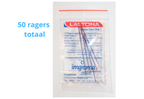 Lactona Interdentaal Ragers - Large 8mm - Violet - 10 gripzak x 5 stuks - Voordeelpakket