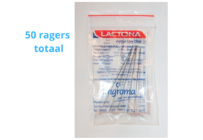 Lactona Interdentaal Ragers - X-Large 10mm - Transparant - 10 gripzak x 5 stuks - Voordeelpakket