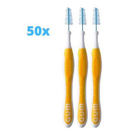 GUM Trav-ler Ragers 1.3 mm Geel - 50 stuks