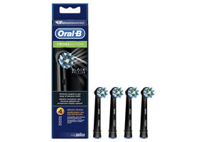 Oral-B Cross Action Black Edition Opzetborstels - 4 Stuks
