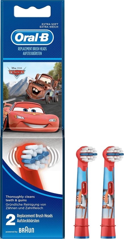 Oral-B Stages Power Kids Opzetborstels Cars - 2 stuks