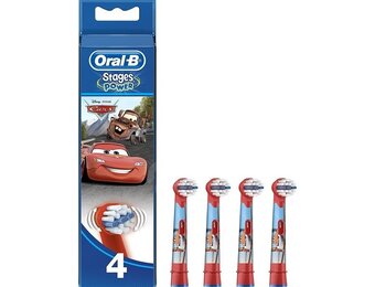 Oral-B Stages Power Kids Opzetborstels Cars - 4 stuks