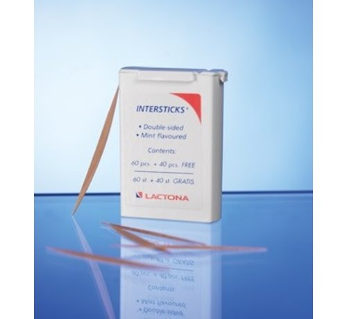 Lactona Lactona Intersticks - 3 X 100 Stuks - Tandenstoker - Voordeelverpakking