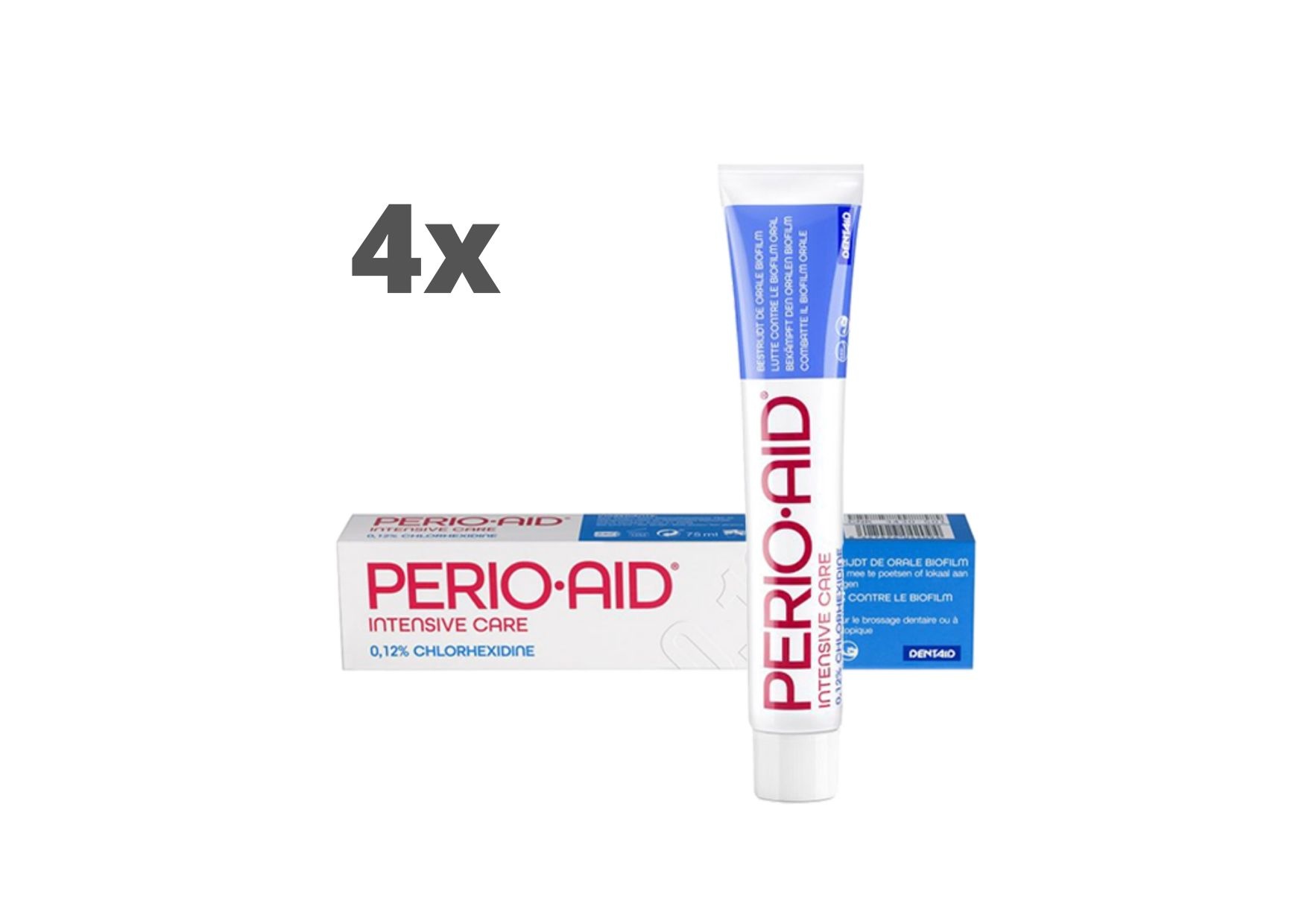4x Perio-Aid Intensive Care Gel Tandpasta - Voordeelverpakking