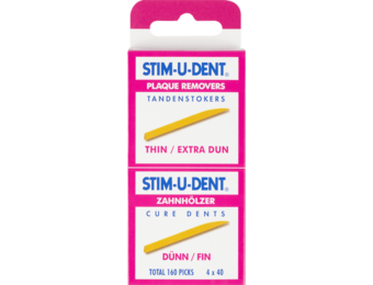 Stimudent Tandenstokers Dun / Extra Dun – 160 stuks