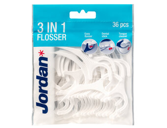 3x Jordan 3-in-1 Flosser 36 stuks