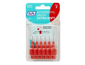 TePe Interdentale Ragers Extra Soft 0.5 mm Lichtrood - 6 stuks