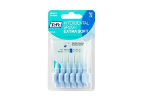 TePe Interdentale Ragers Extra Soft 0.6 Mm lichtblauw - 6 stuks