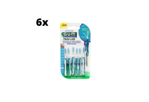 6x GUM Trav-Ler Ragers Blauw 1.6mm blister à 4 stuks