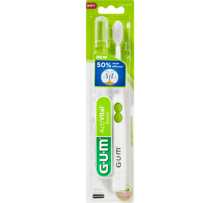 GUM Activital Sonic Elektrische Tandenborstel - Wit