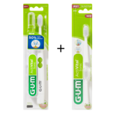 1x GUM Activital Sonic Elektrische Tandenborstel - Wit + 1x GUM Opzetborstels Wit