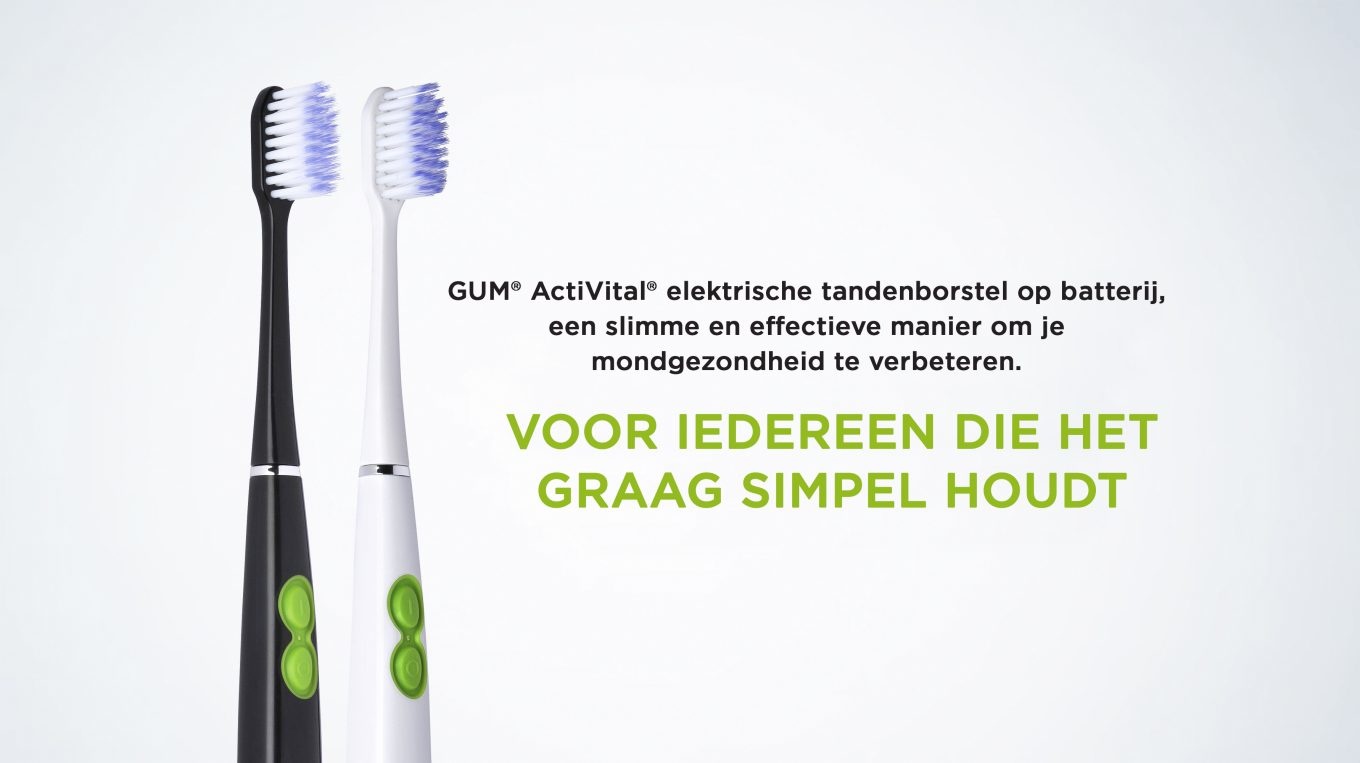 GUM Activital Sonic Elektrische Tandenborstel - Zwart