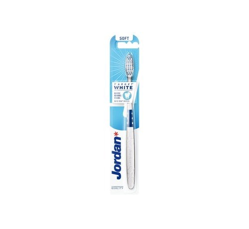 Jordan Jordan tandenborstel target white medium - 3 stuks - Voordeelverpakking