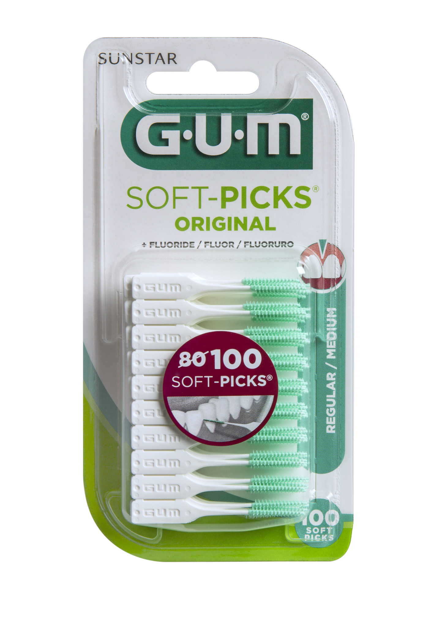 GUM Soft-Picks / Medium - 100 - Kiesrijk