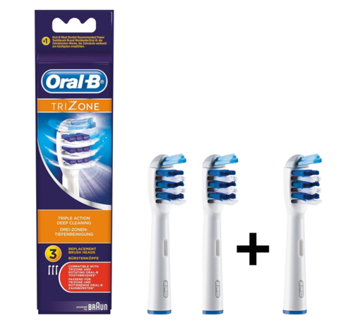 buik wet vervoer Oral B Trizone Opzetborstels - 3 stuks - Kiesrijk