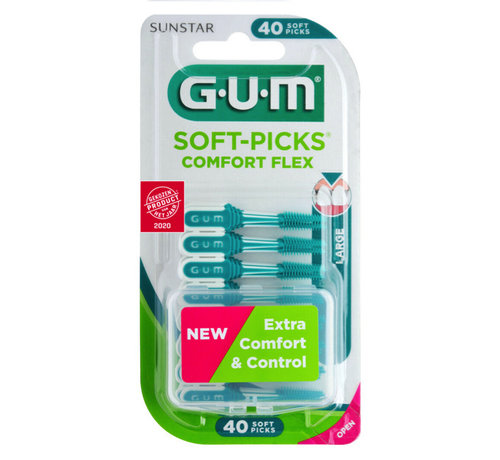 GUM GUM Soft-Picks Comfort Flex Large - 40 Stuks