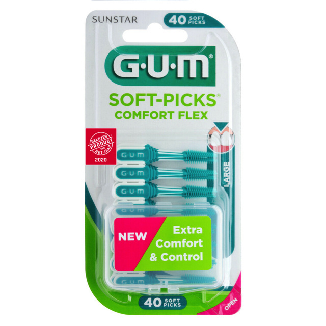 GUM Soft-Picks Comfort Flex Large - 40 Stuks