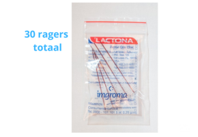 Lactona Interdentaal Ragers - XX-Large 12mm - Donkerrood - 6 gripzak x 5 stuks