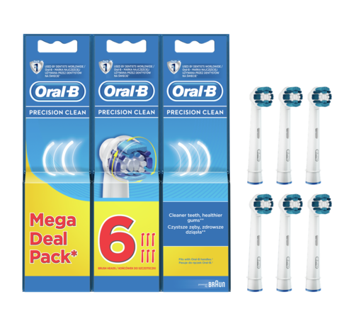 Oral-B Oral-B Precision Clean Opzetborstels - 6 stuks