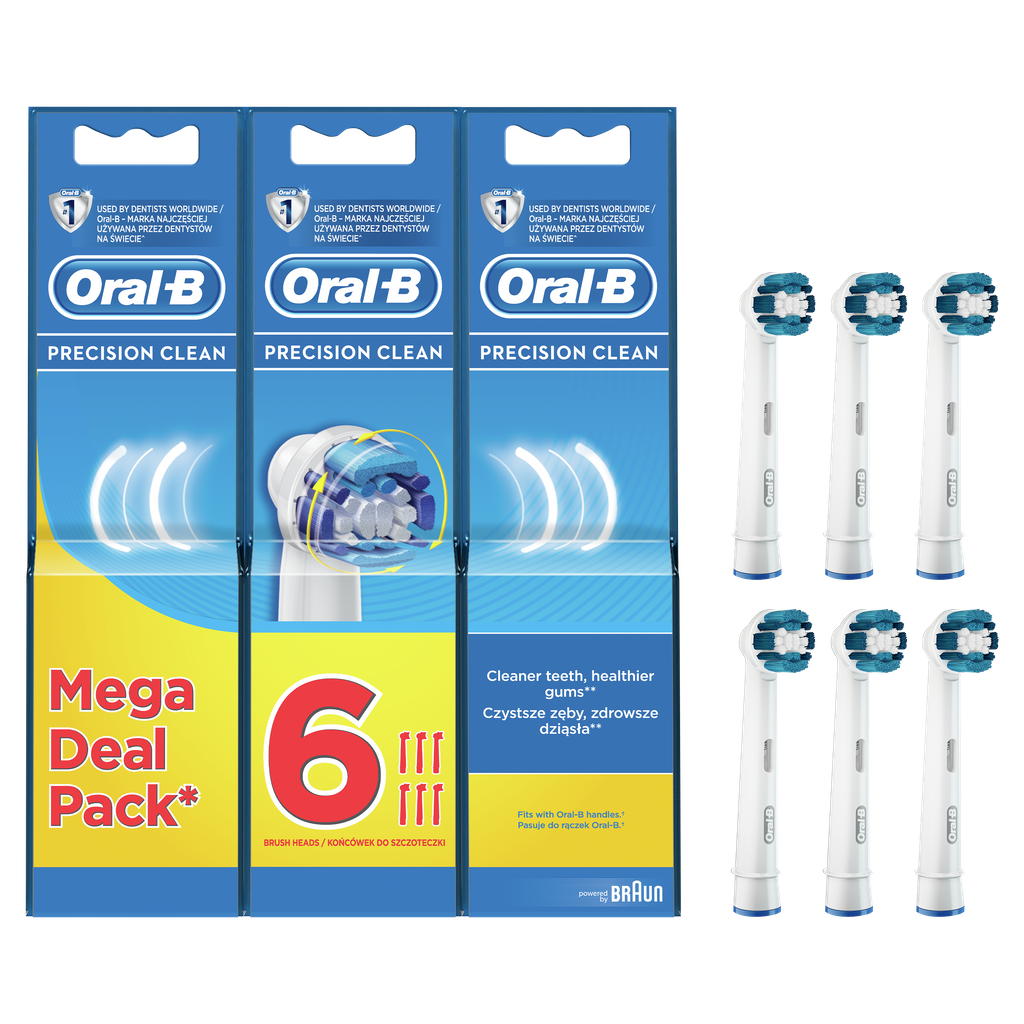 Turbulentie Roux Gematigd Oral B Precision Clean Opzetborstels | 6 stuks - Kiesrijk