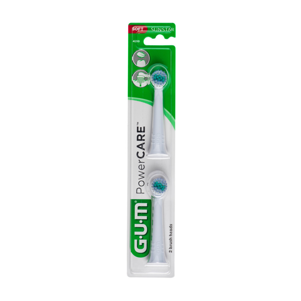 GUM PowerCare Opzetborstels - 2 stuks