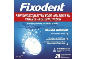 2x Fixodent Reinigingstabletten - Volledige Verzorging