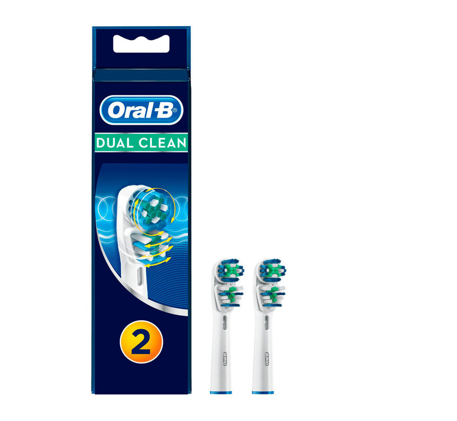 Oral-B Dual Clean Opzetborstels - 2 stuks