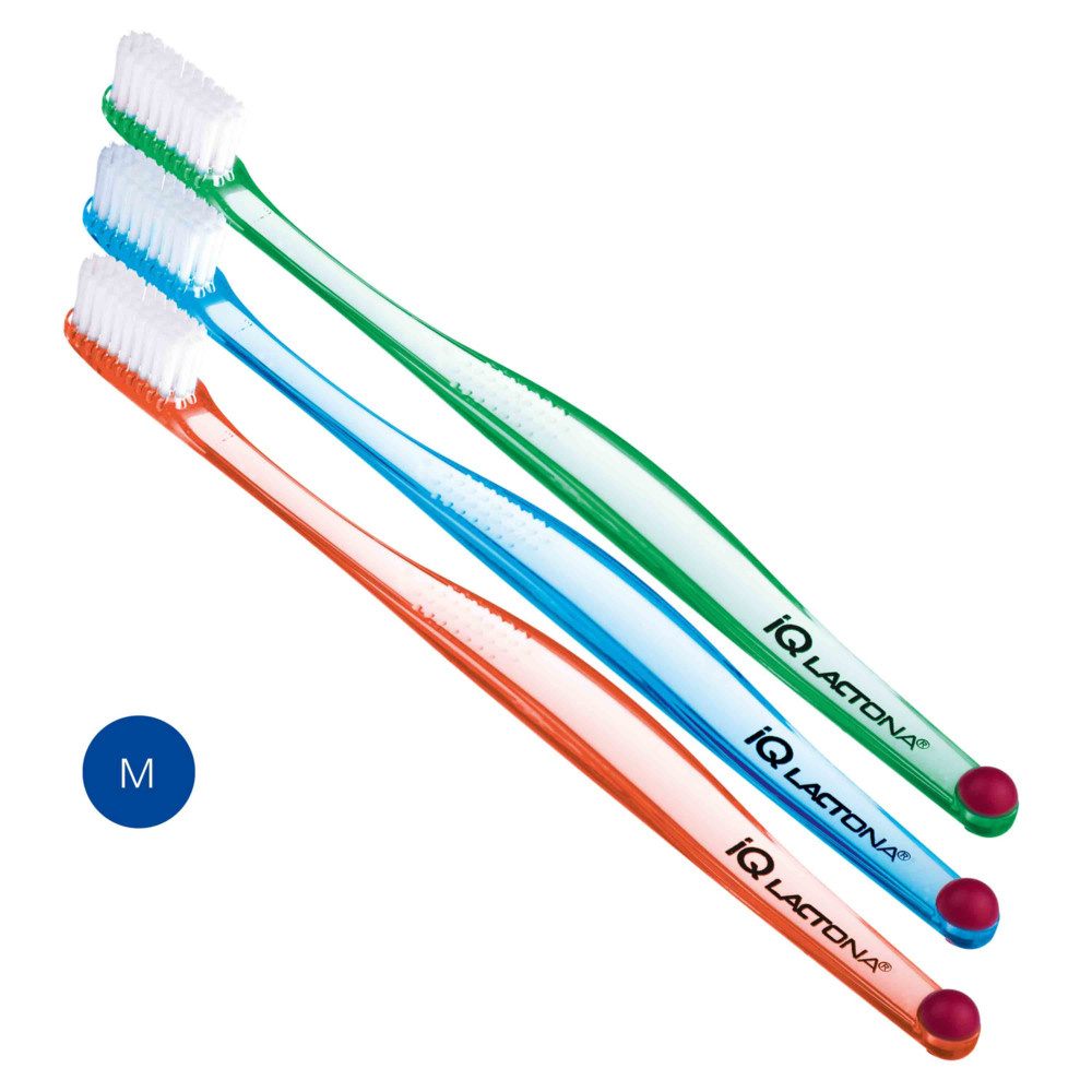 6x Lactona Tandenborstel IQ Medium 3 stuks