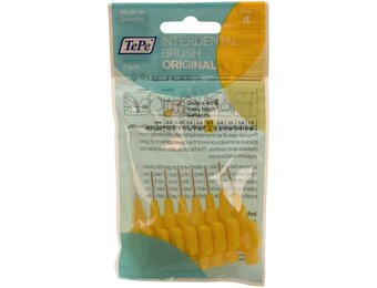 3x TePe Ragers 0,7 mm Geel blister à 8 stuks