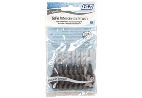 10x TePe Ragers 1,3 mm Grijs blister à 8 stuks