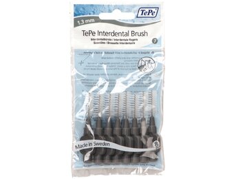 6x TePe Ragers 1,3 mm Grijs blister à 8 stuks