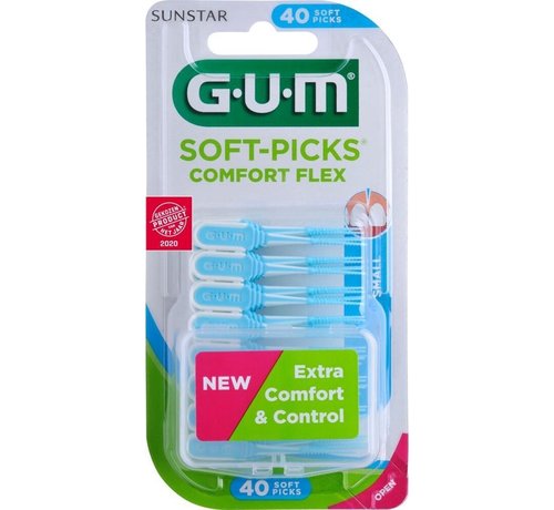 GUM 3x GUM Soft-Picks Comfort Flex Small 40 stuks
