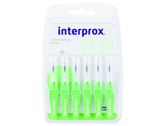3x Interprox Ragers Micro 0.9 Groen Blister à 6 stuks