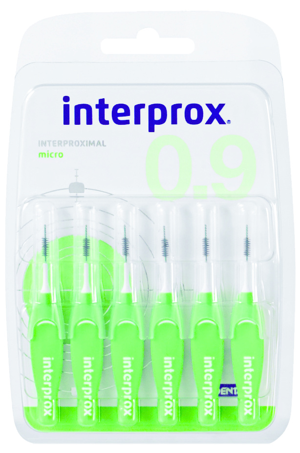 3x Interprox Ragers Micro 0.9 Groen Blister à 6 stuks